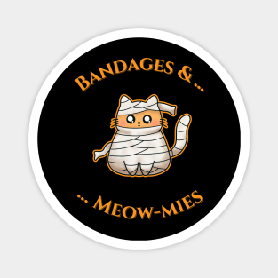 Bandages & Meow-mies Magnet